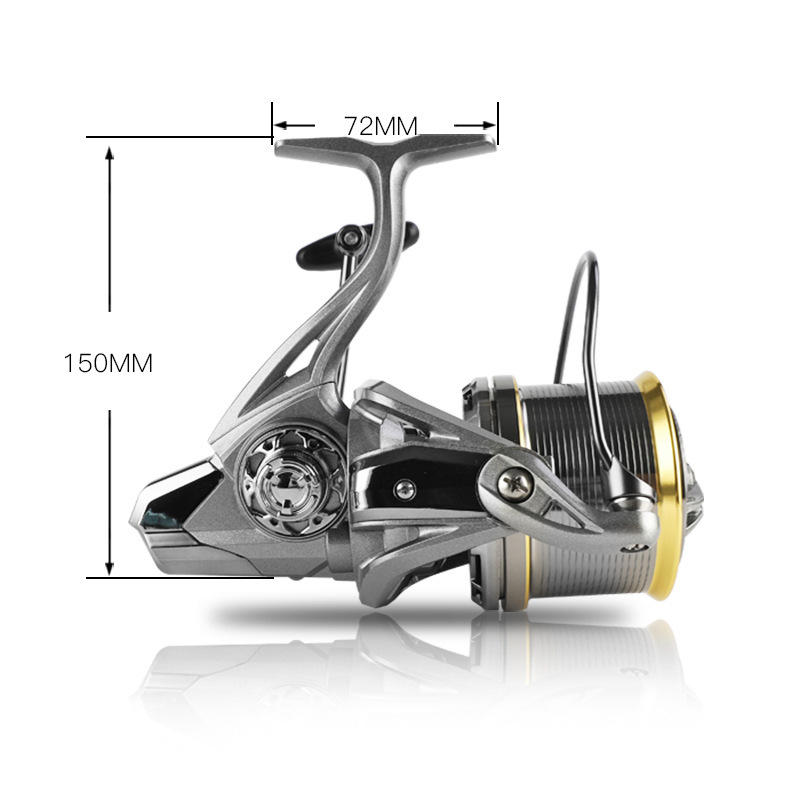 Heavy-Duty Long Cast Metal Spinning Reel for Sea Fishing - Kiaoa