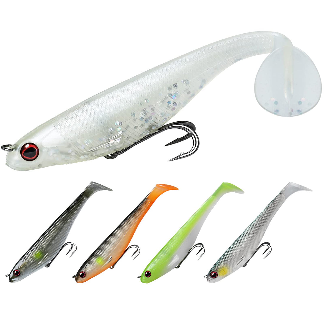 Pre-Rigged Soft Fishing Lures - Kiaoa