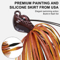 Titanium Weed Guard Swim Jig Fishing Lures with Ultra Smooth Teflon Coated BKK Hook - Kiaoa