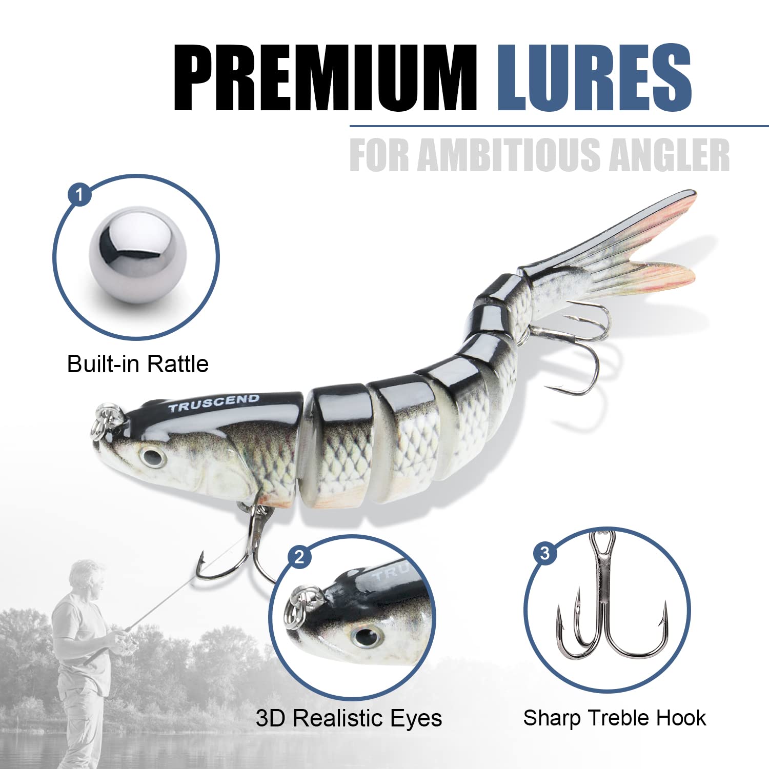 Multi-Segmented Jointed Swimbait Fishing Lures - Kiaoa