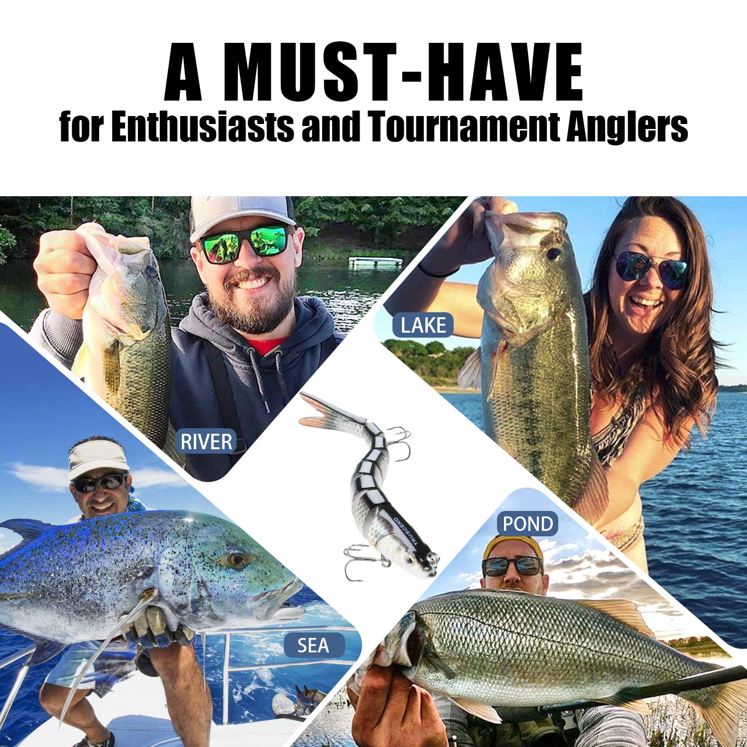 Multi-Segmented Jointed Swimbait Fishing Lures - Kiaoa