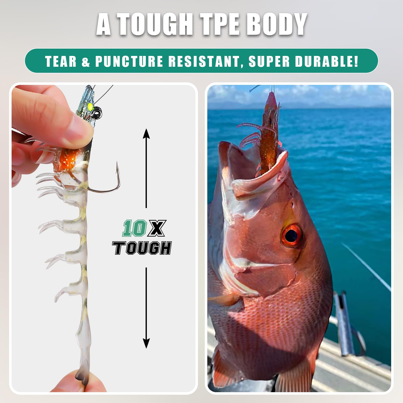 Pre Rigged Soft Shrimp Lure - Kiaoa