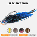Titanium Weed Guard Swim Jig Fishing Lures with Ultra Smooth Teflon Coated BKK Hook - Kiaoa