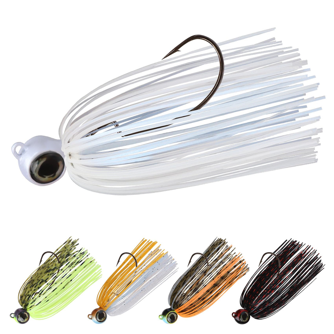 Swim Jig Fishing Lures with Ultra Smooth Teflon Coated BKK Hook - Kiaoa