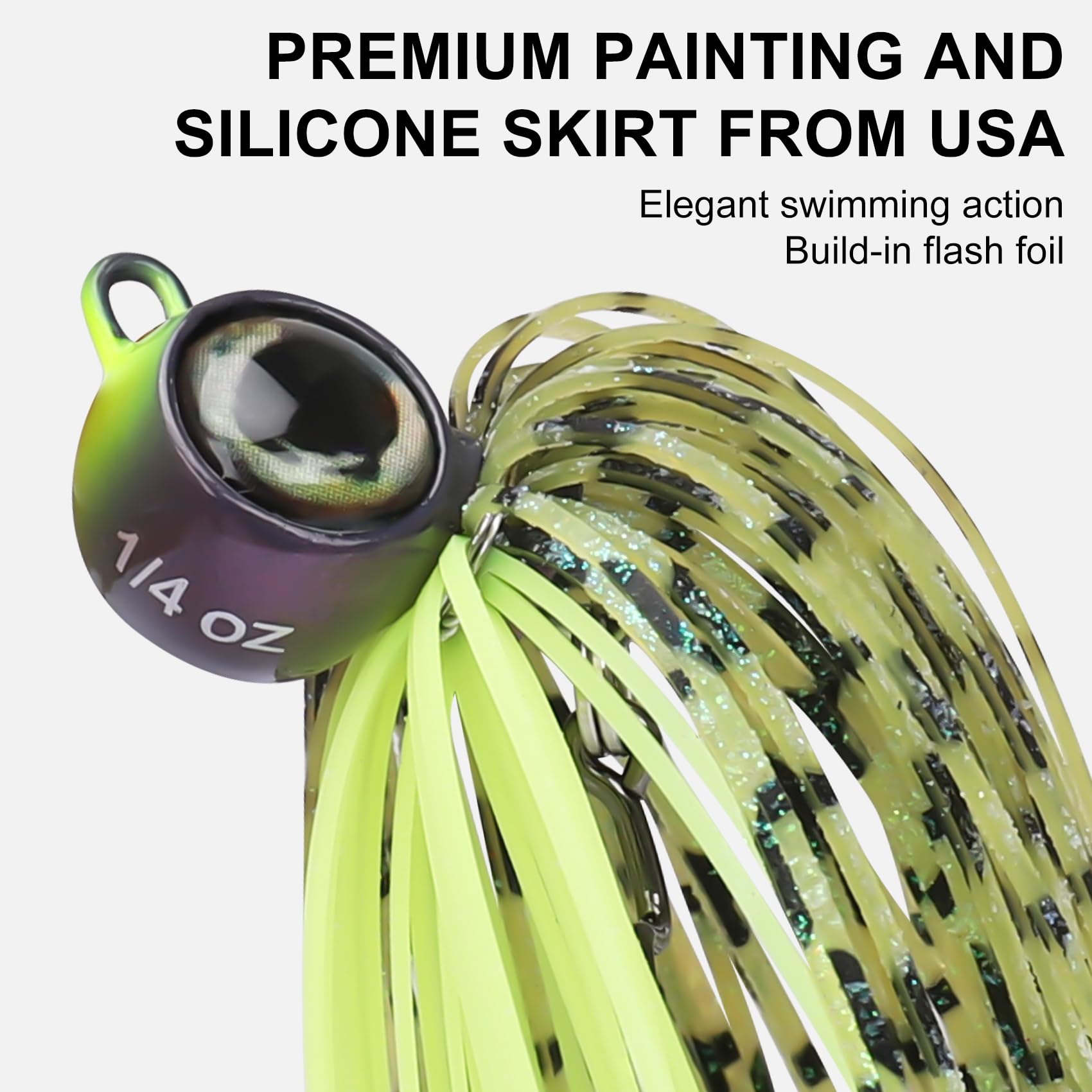 Swim Jig Fishing Lures with Ultra Smooth Teflon Coated BKK Hook - Kiaoa