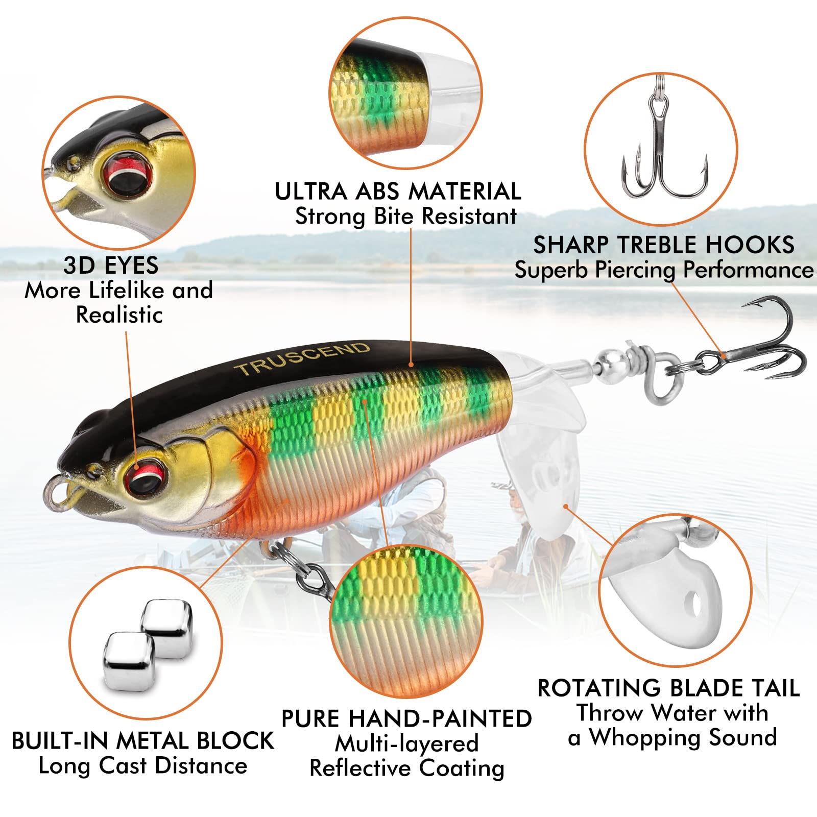 Topwater Revenge Plopper Lure Single Blade - Kiaoa