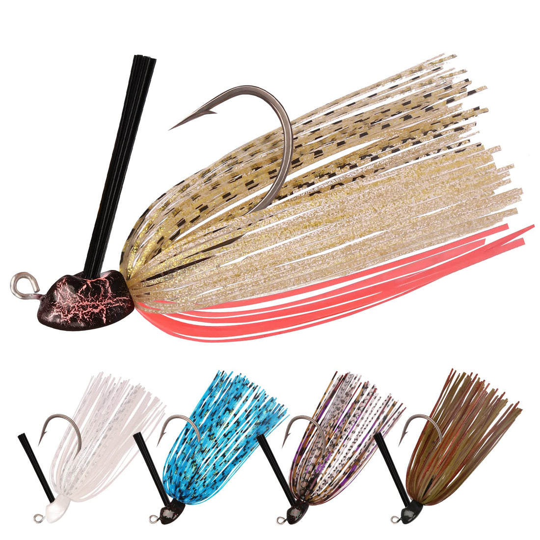 Swim Jig Fishing Lures with Ultra Smooth Teflon Coated BKK Hook - Kiaoa