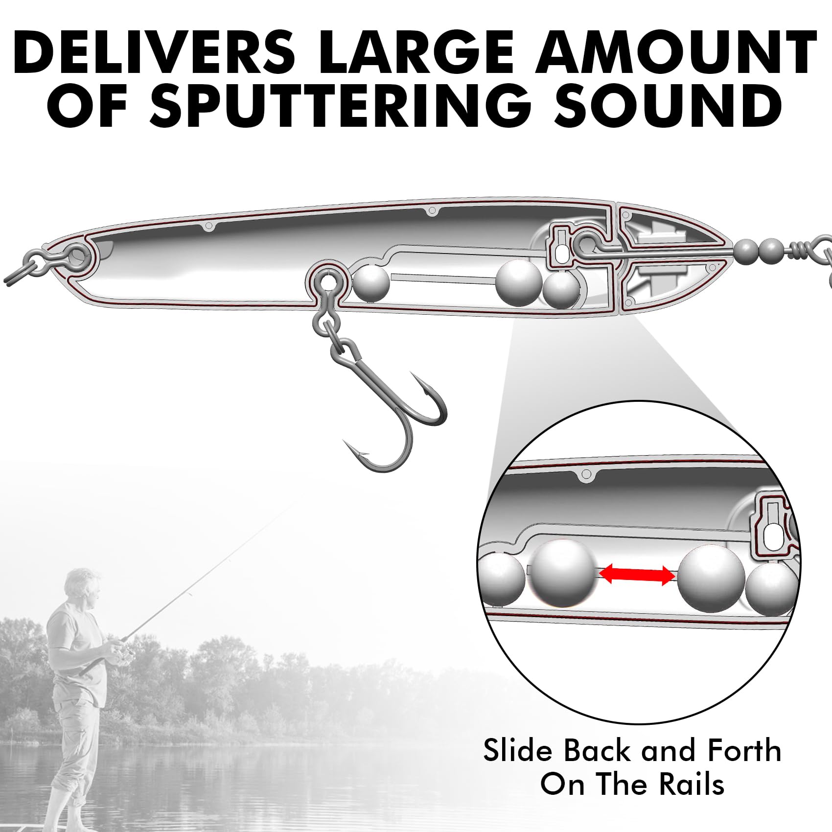 Topwater Lure Pencil Lure Plopper Lure - Kiaoa