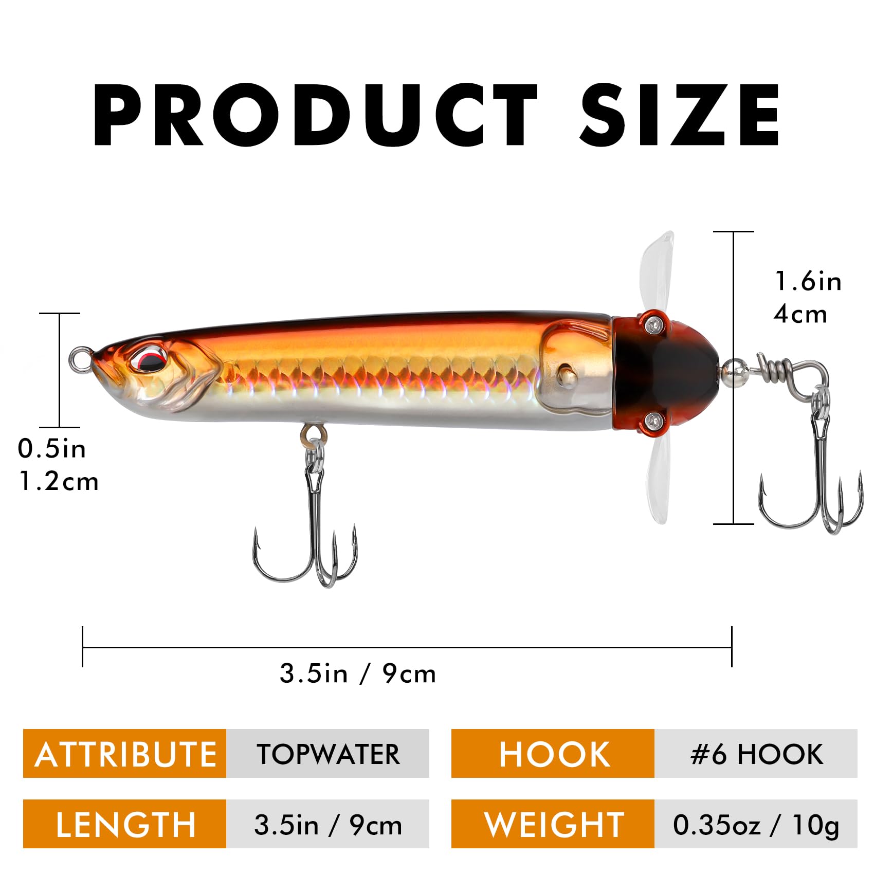 Topwater Lure Pencil Lure Plopper Lure - Kiaoa