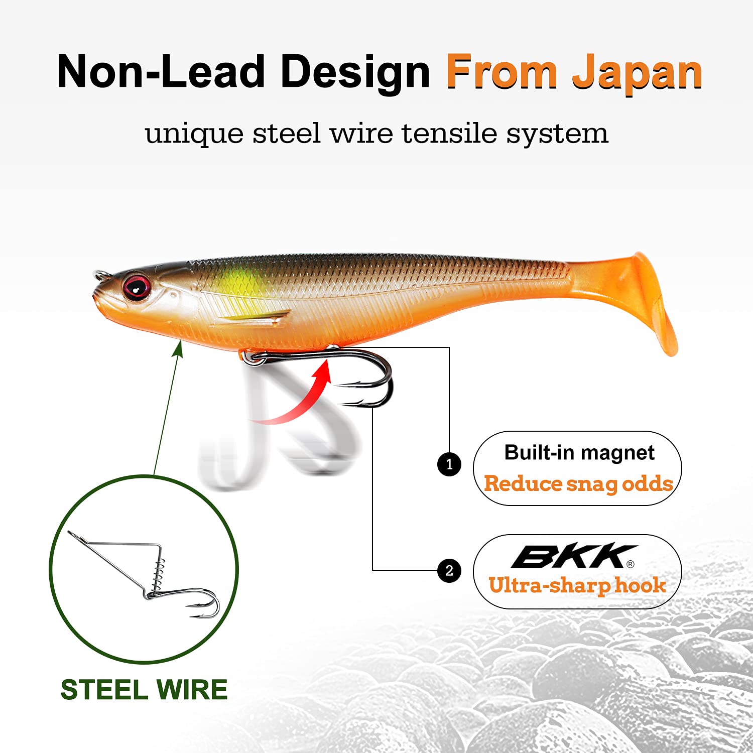 Pre-Rigged Soft Fishing Lures - Kiaoa