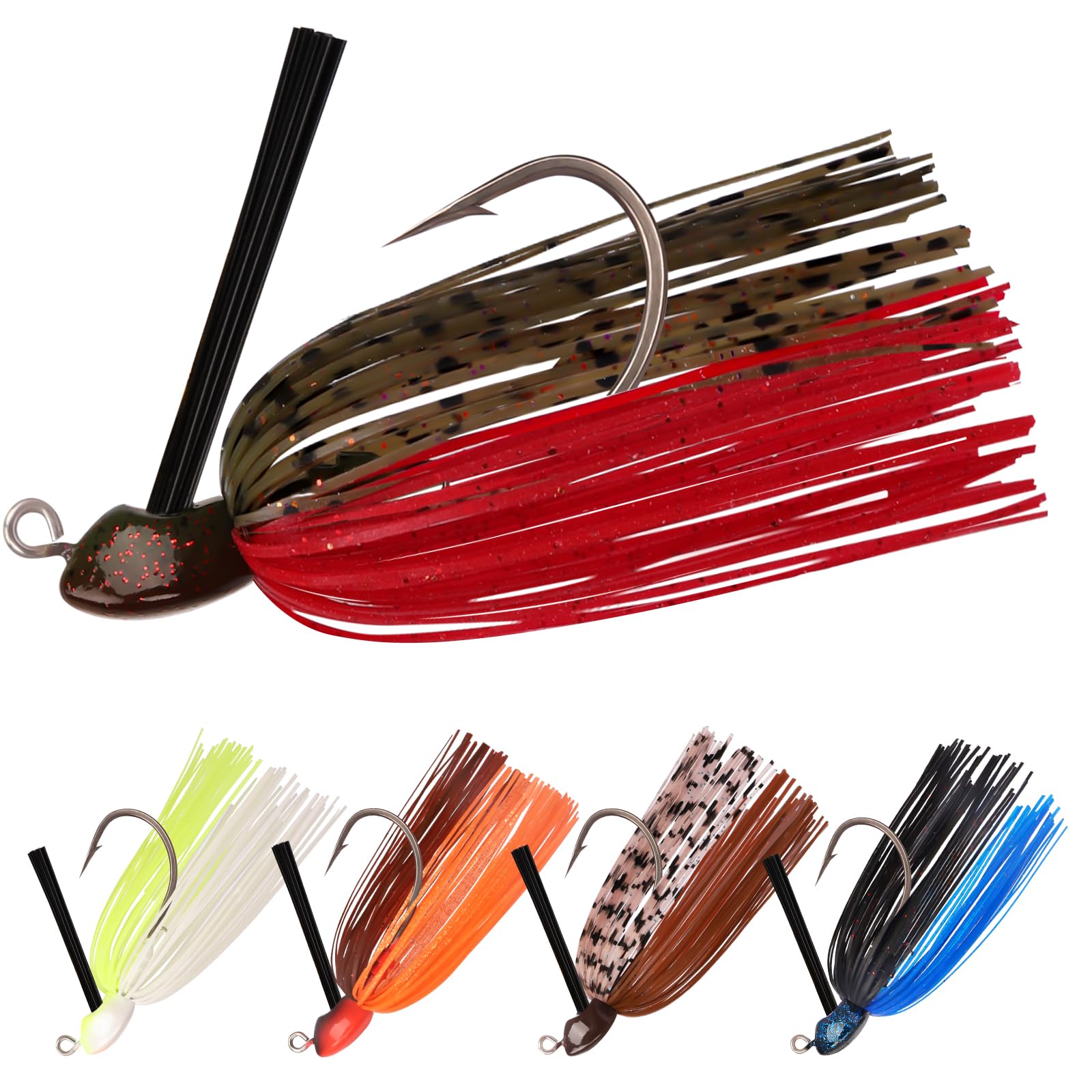Swim Jig Fishing Lures with Ultra Smooth Teflon Coated BKK Hook - Kiaoa