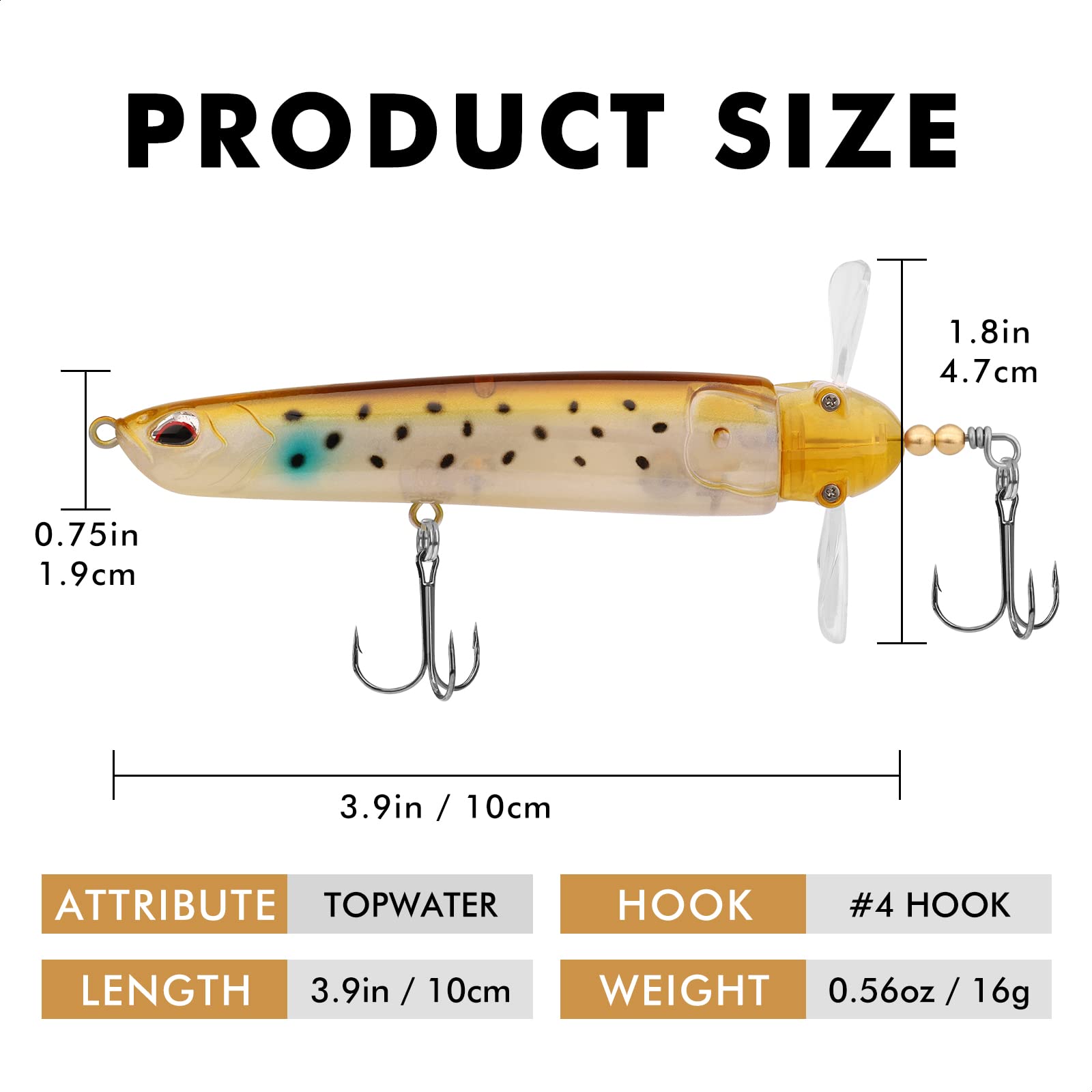 Topwater Lure Pencil Lure Plopper Lure - Kiaoa