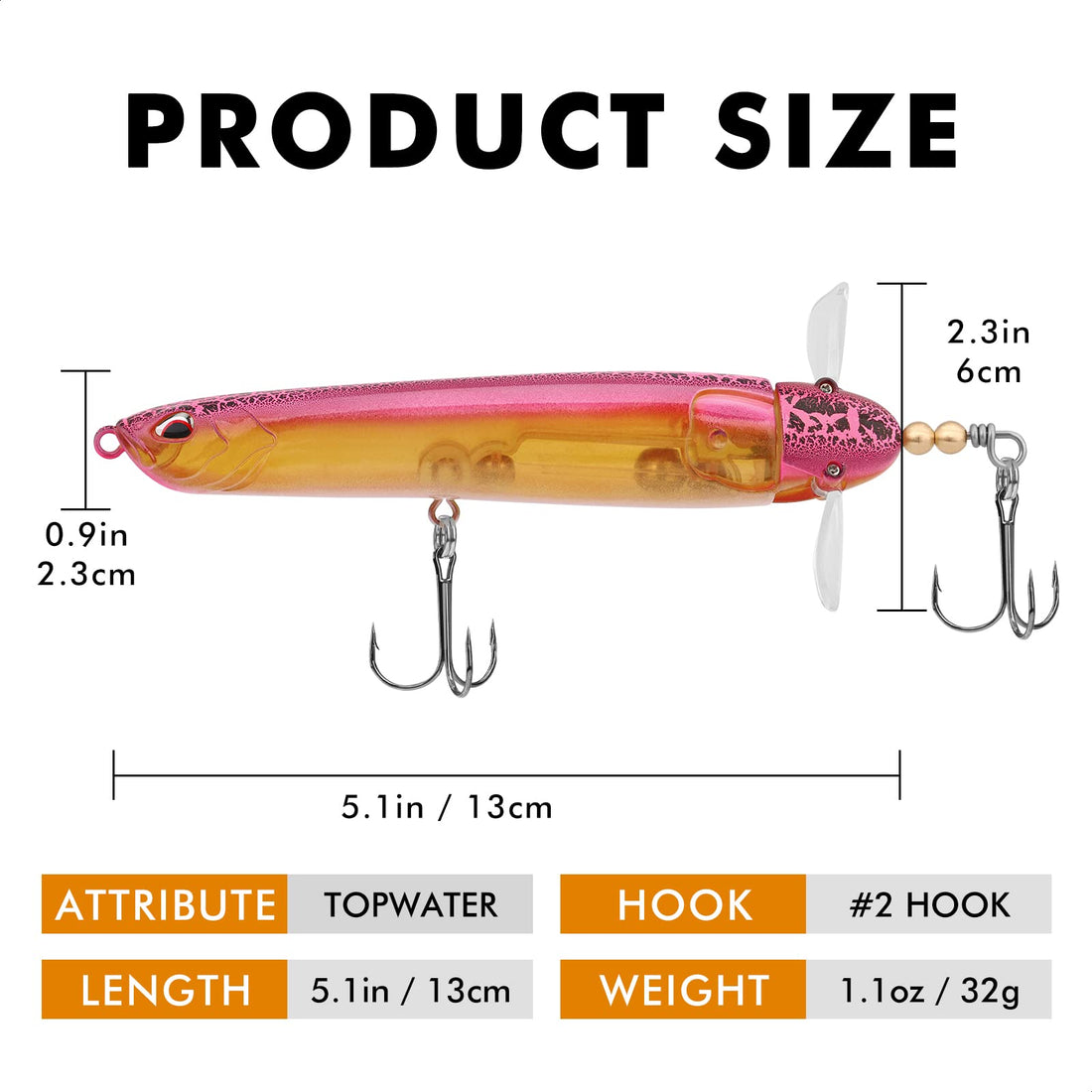 Topwater Lure Pencil Lure Plopper Lure - Kiaoa