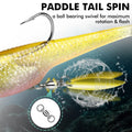 Tadpole Lure Paddle Tail with Spinner - Kiaoa