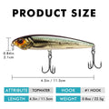 Topwater Recessed Gill Pencil Lure - Kiaoa