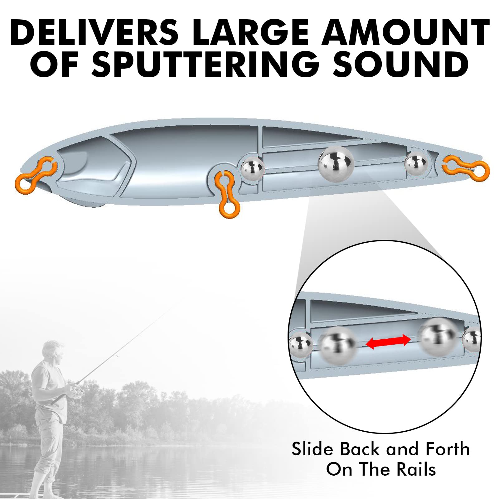 Topwater Recessed Gill Pencil Lure - Kiaoa