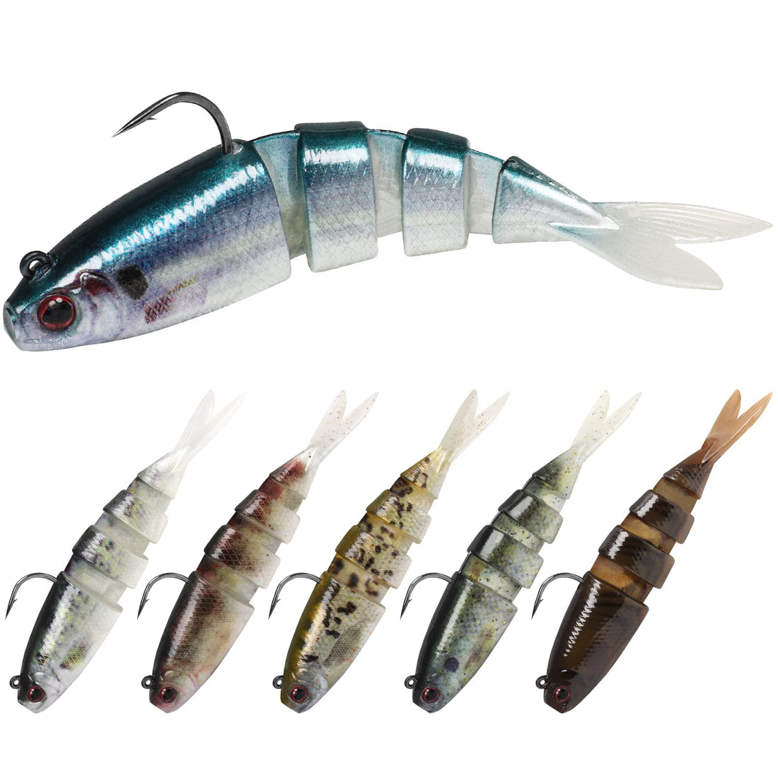 Pre Rigged Soft Fishing Lures - Kiaoa