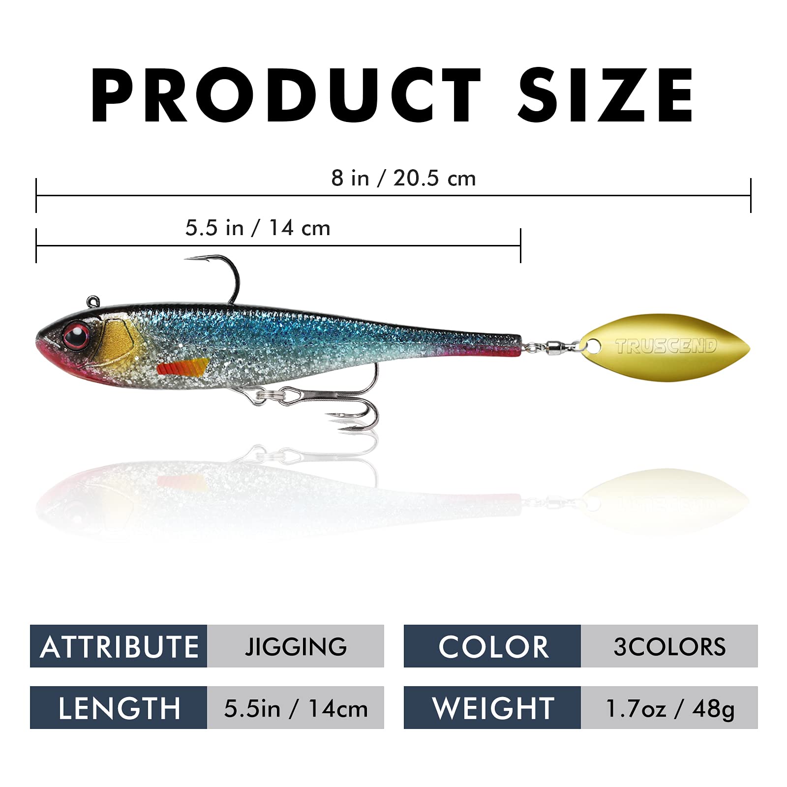 Soft Bait Spinner Tail Swimbait - Kiaoa