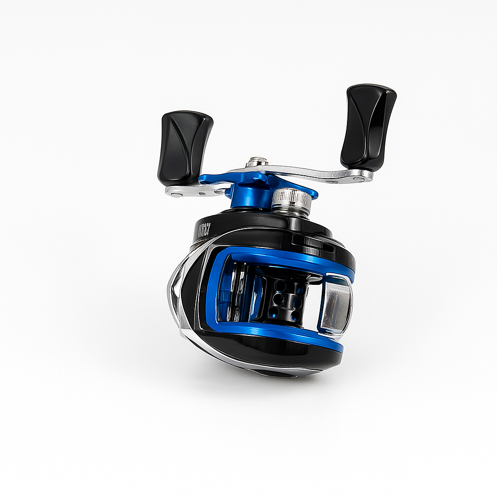 Colorful All-Metal Baitcasting Reel for Long Cast and Boat Fishing - Kiaoa