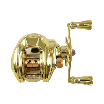 Metallic Baitcasting Reel for Long-Distance Lure & Rock Fishing - Kiaoa