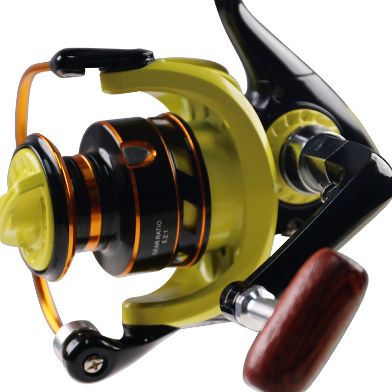 Long Cast Metal Spinning Reel for Lure and Pole Fishing - Kiaoa