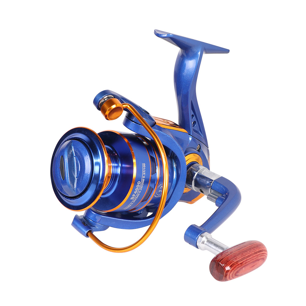 Stainless Steel Spinning Reel with Wood Handle - Kiaoa