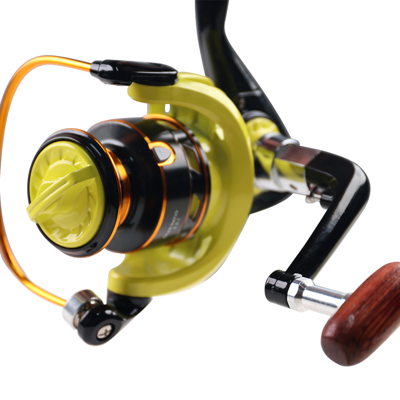 Long Cast Metal Spinning Reel for Lure and Pole Fishing - Kiaoa