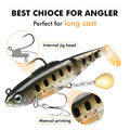 Soft Glide Bait Paddle Tail Swimbait with Spinner - Kiaoa