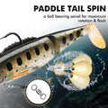 Soft Glide Bait Paddle Tail Swimbait with Spinner - Kiaoa