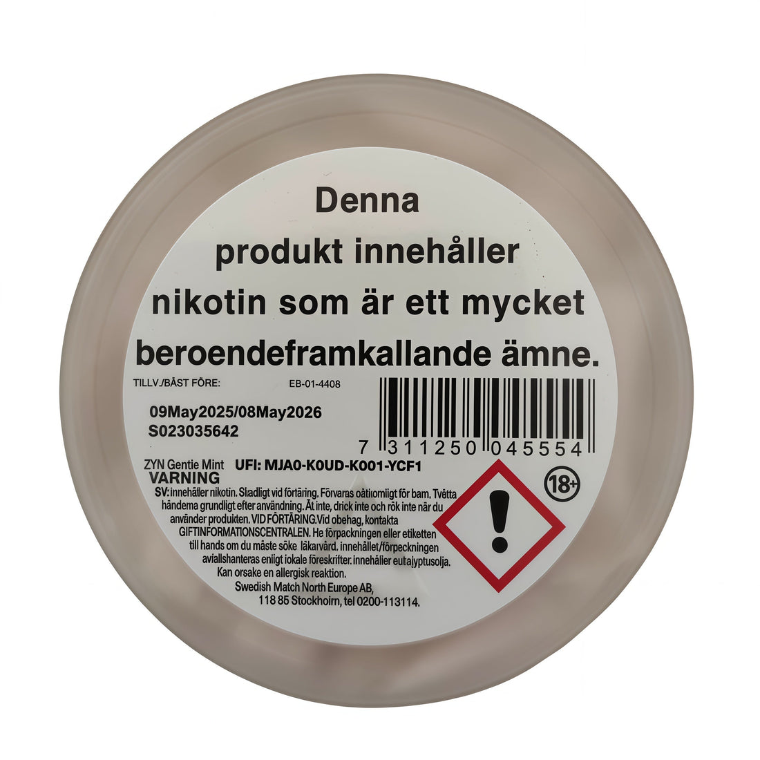 ZYN Gentle Mint Slim 6.5mg