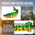 TRUSCEND Bionic Pike Fishing Lure Jointed Swimbait - Truscend Fishing