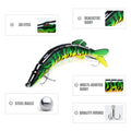 TRUSCEND Bionic Pike Fishing Lure Jointed Swimbait - Truscend Fishing