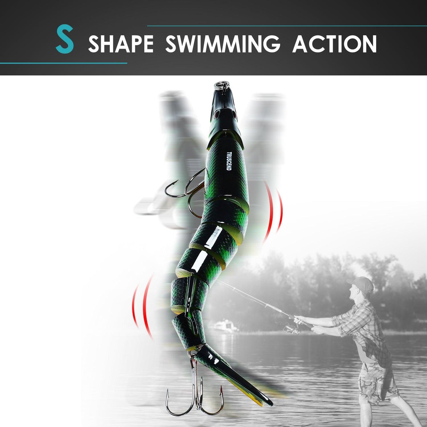 TRUSCEND Bionic Pike Fishing Lure Jointed Swimbait - Truscend Fishing
