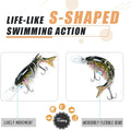 TRUSCEND Bionic Tilapia Jointed Swimbait with Tongue - Truscend Fishing