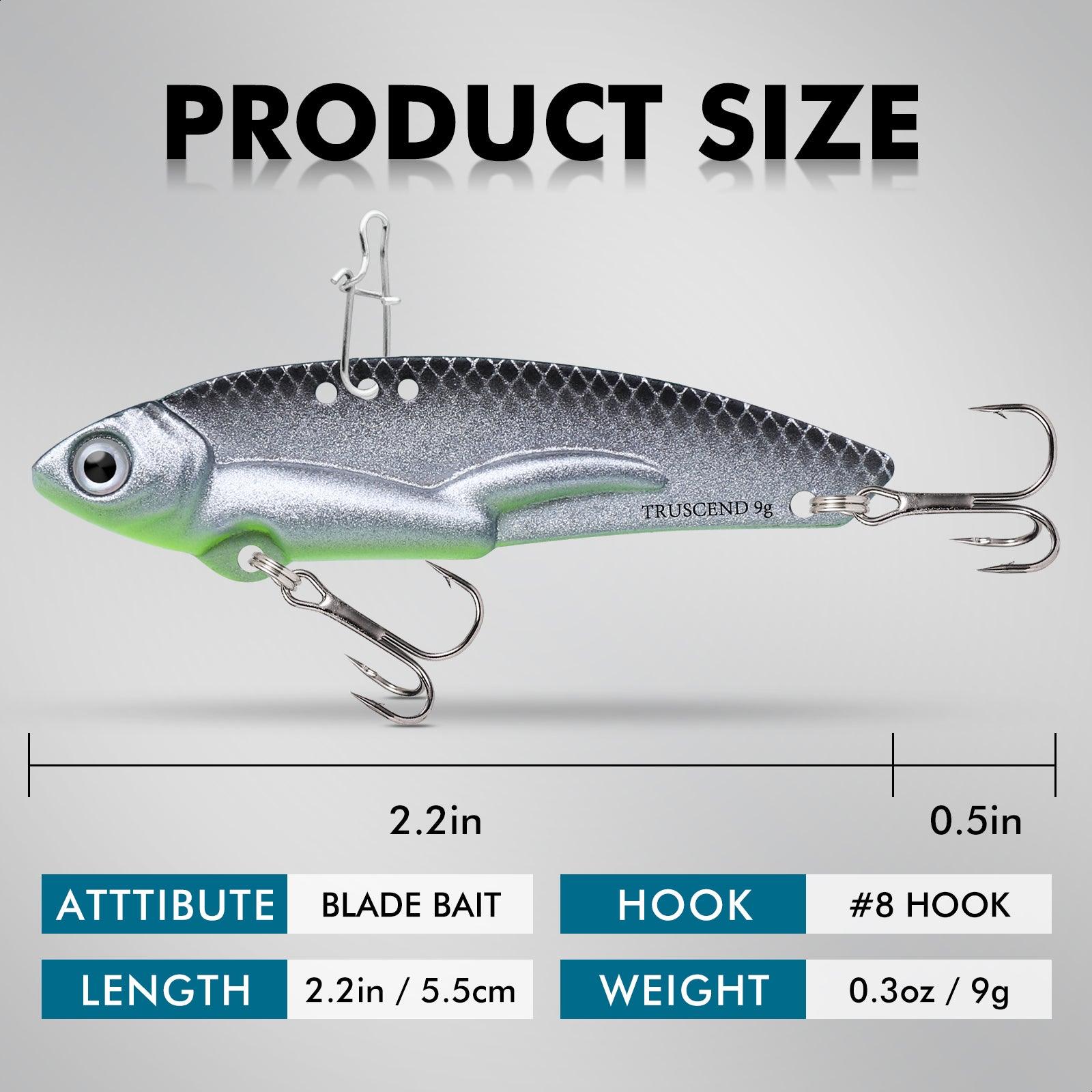 TRUSCEND Blade Bait Vibe Lure Metal Fishing Lure - Truscend Fishing