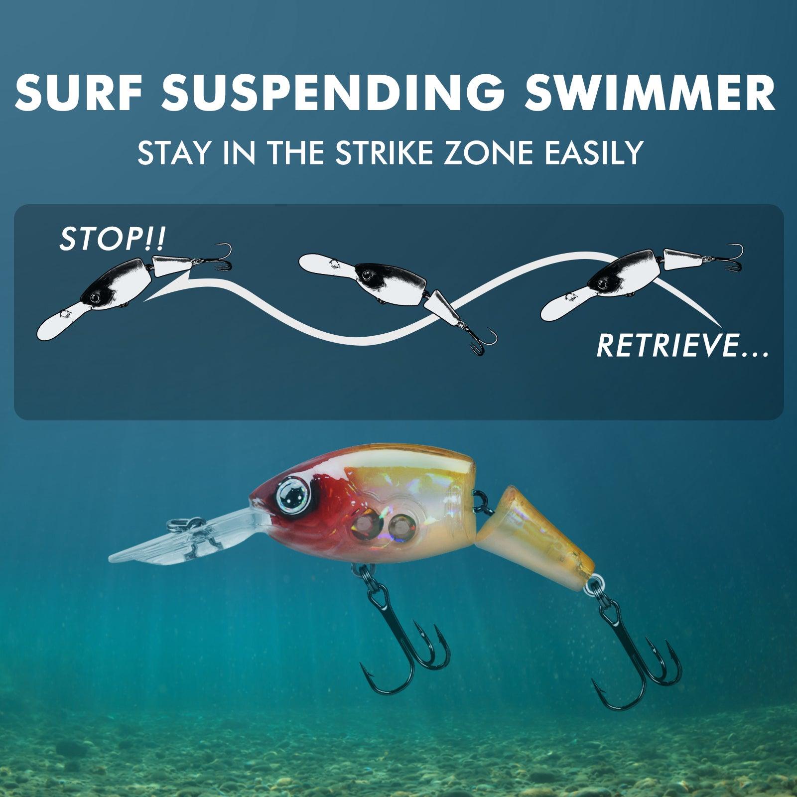 TRUSCEND Jointed Crankbait Suspending Bass Fishing Lure - Truscend Fishing