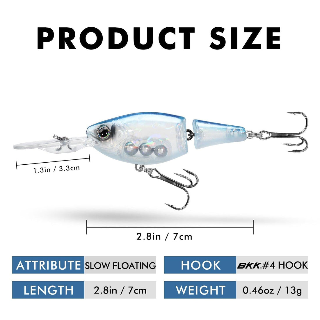 TRUSCEND Jointed Crankbait Suspending Bass Fishing Lure - Truscend Fishing