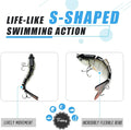 TRUSCEND Multi Jointed Swimbait 6 Segments Lure for Bass - Truscend Fishing