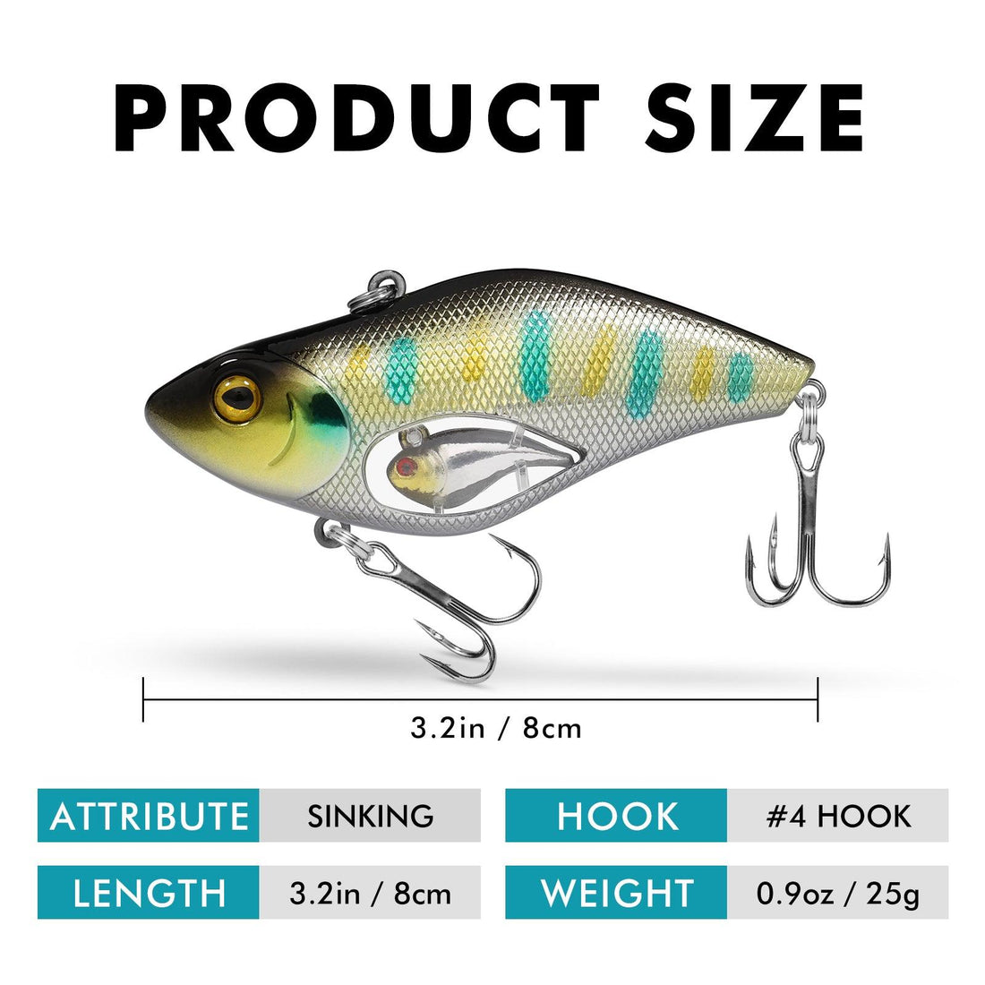TRUSCEND Lipless Crankbait Fishing Lure Fishing Gift - Truscend Fishing