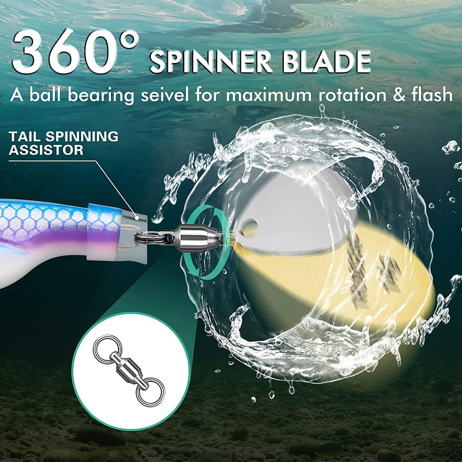 TRUSCEND Metal Fishing Lure with Spinner Blade - Truscend Fishing