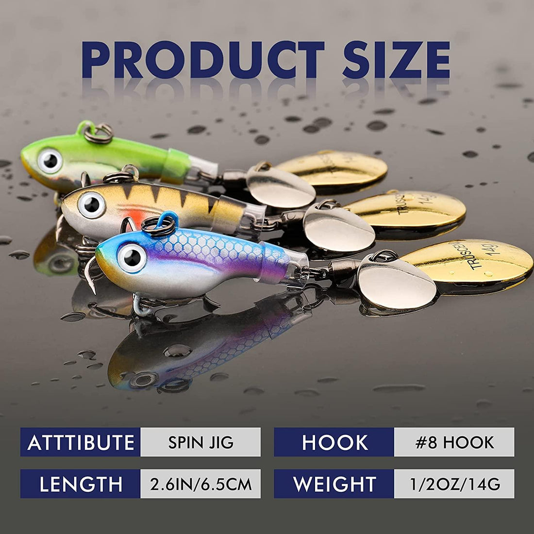 TRUSCEND Metal Fishing Lure with Spinner Blade - Truscend Fishing