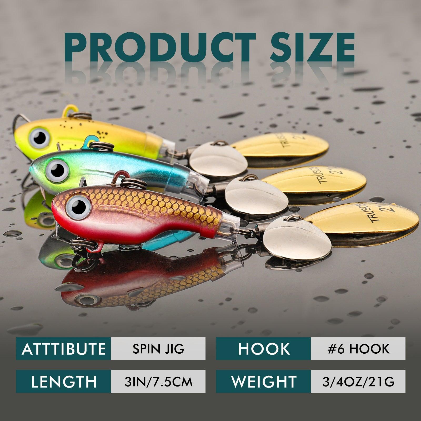 TRUSCEND Metal Fishing Lure with Spinner Blade - Truscend Fishing