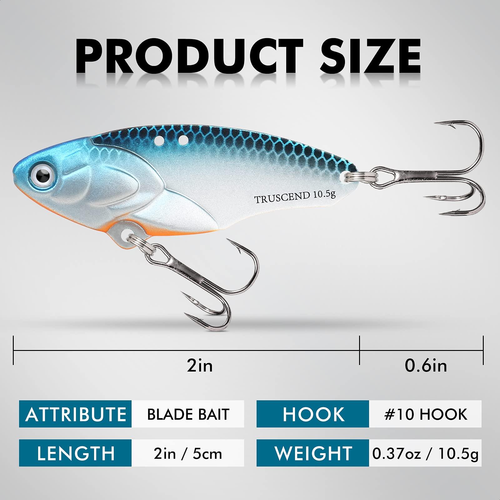 TRUSCEND Vibe Lure Blade Bait Metal Fishing Lure - Truscend Fishing